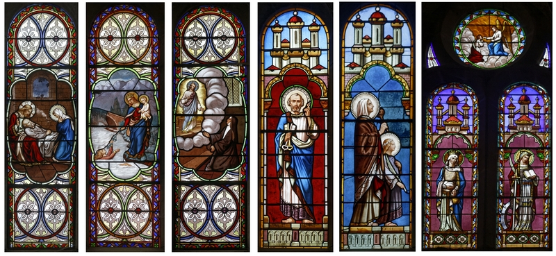 Photos vitraux église Rébénacq